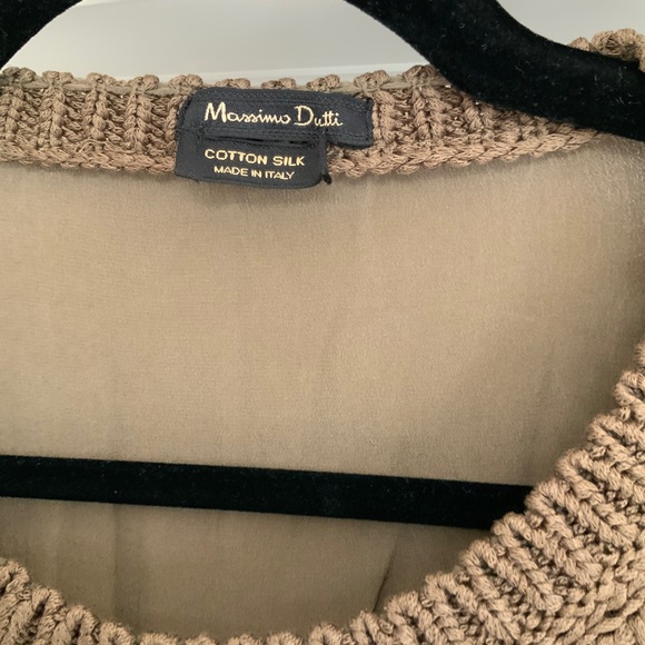 Massimo Dutti cotton silk sweater top - Picture 2 of 3